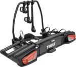 Portabicicletas Thule VeloSpace 3 9033100 para barra de remolque - 3 bicicletas (compatible con bicicletas eléctricas) Negro