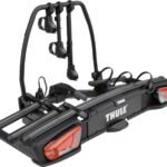 Portabicicletas Thule VeloSpace 3 9033100 para barra de remolque - 3 bicicletas (compatible con bicicletas eléctricas) Negro