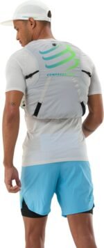 Mochila de hidratación Compressport Ultrun Evo 10 Pack, gris/azul, unisex - Imagen 4