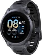 Reloj GPS Coros Pace 4 de aluminio y silicona negro cristal