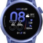 Reloj GPS Coros Pace 4 de aluminio y silicona en color ultravioleta